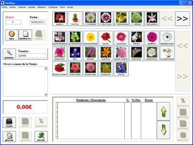 Programa gestión de Floristerías